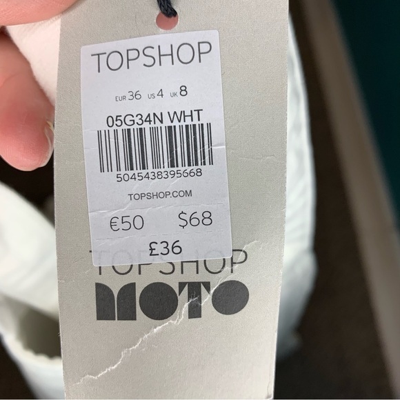 NWT TOPSHOP 100% Cotton Button up Dress - Picture 4 of 4